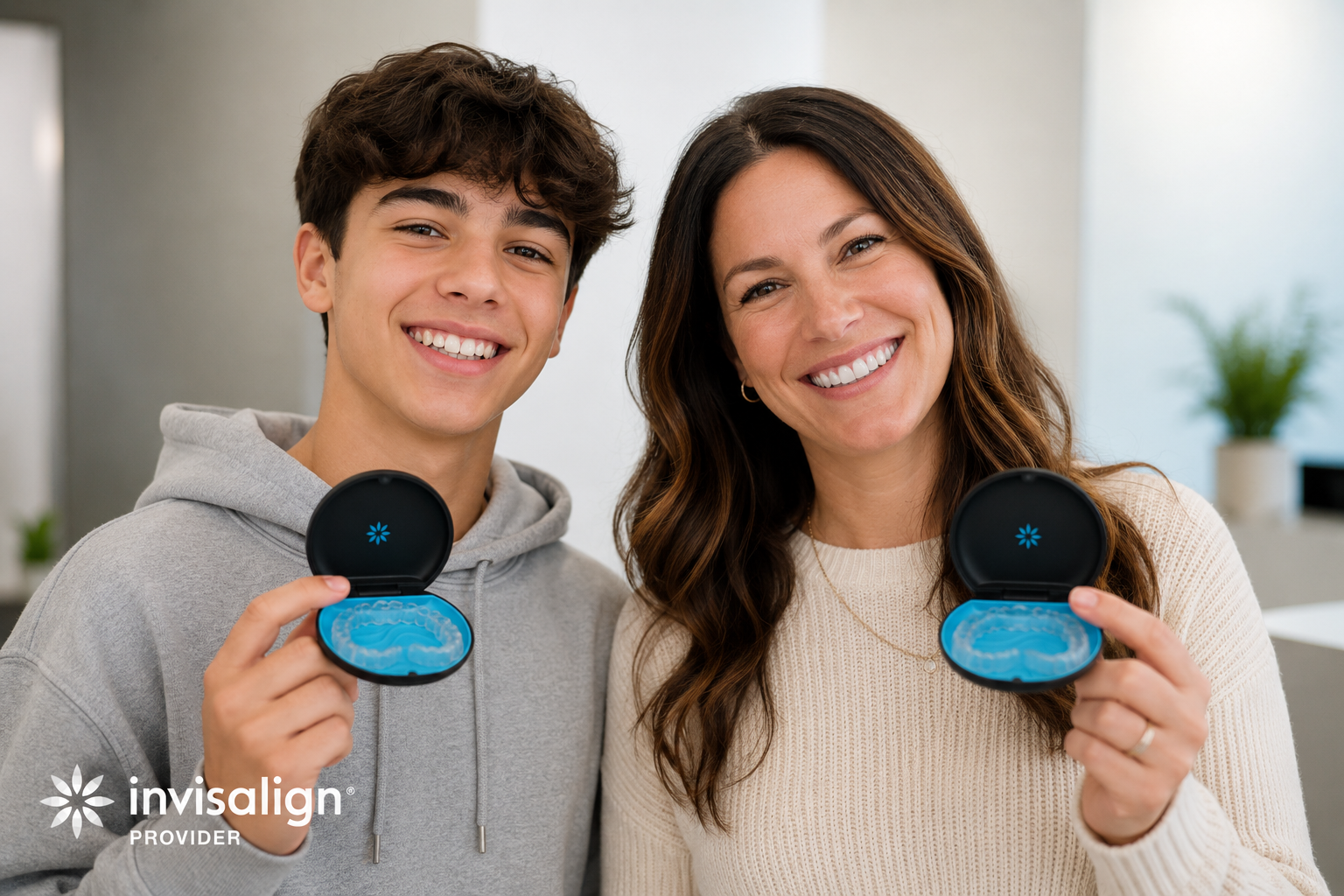 Invisalign clear aligners for orthodontic treatment