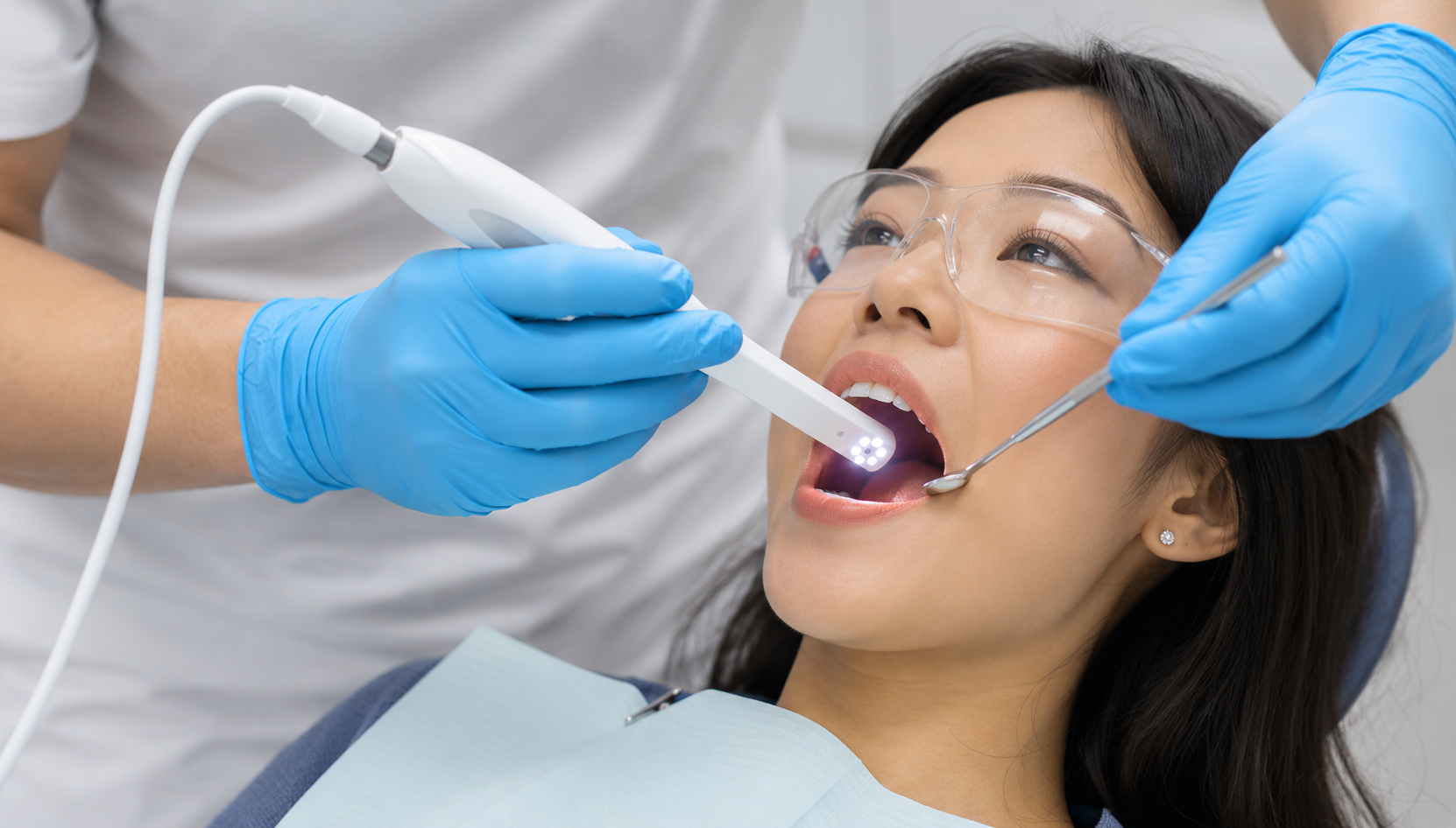 Intraoral camera examination at Glenora Dental Family Dentistry