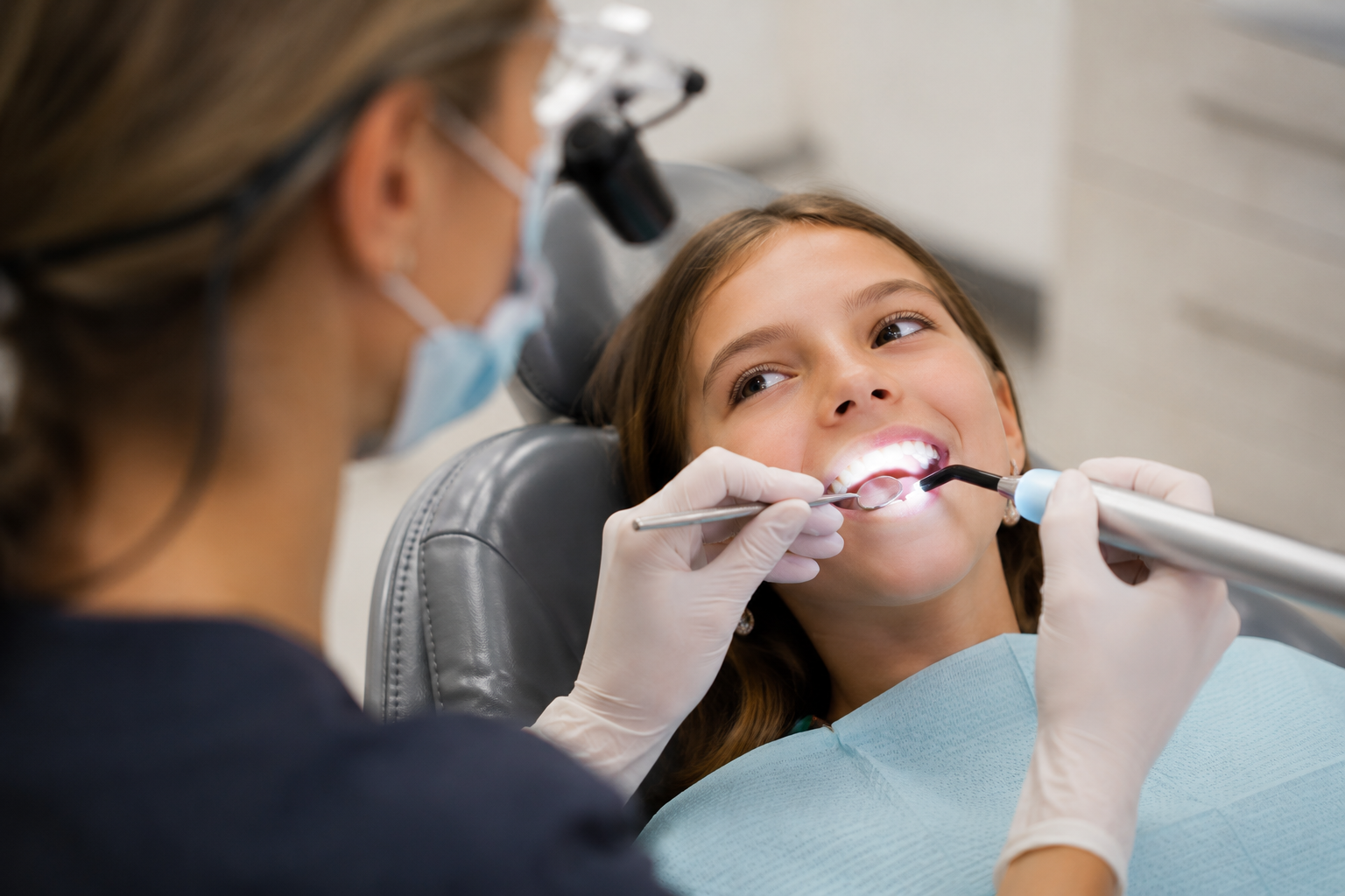 Dental sealants applied to protect teeth at Glenora Dental Family Dentistry