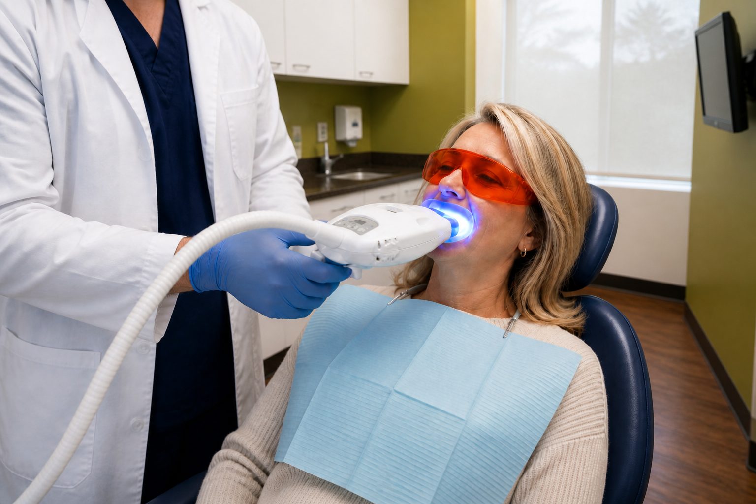 Teeth whitening treatment at Glenora Dental Family Dentistry